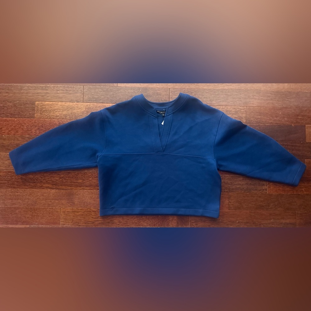 💙 Banana Republic Royal Blue Stylish Sweatshirt. Scuba Fabric.